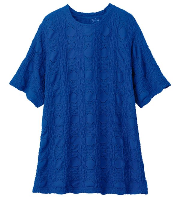 ルフラン（ルフラン）の「着る美人。レースジャカード（カットソー）」｜ブルー