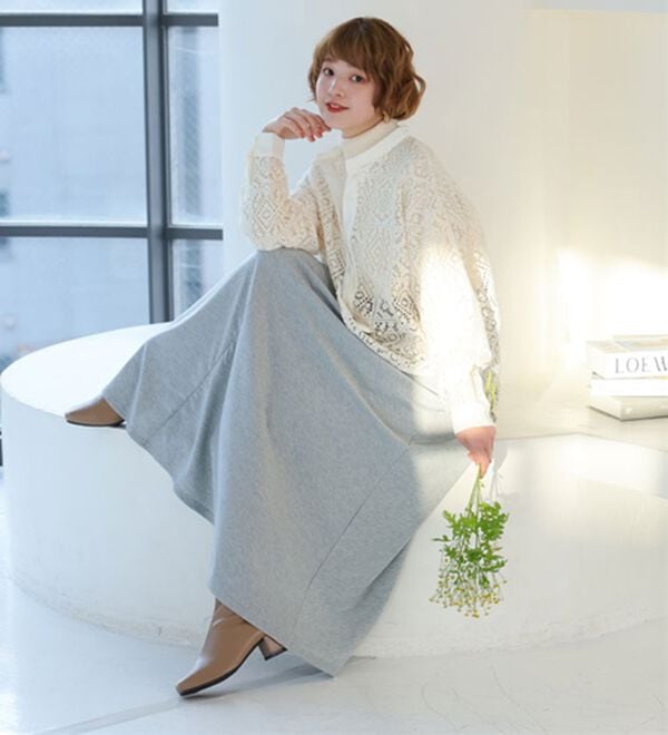 A HAPPY MARILYN（アハッピーマリリン）の「【Ｌ～８Ｌ】選べる身長別＆デザイン　ゆるっと楽ちん　ミニ裏毛　フレアスカート＆ワイドパンツ（ワイドパンツ・ガウチョ）」｜詳細画像