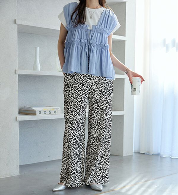 GeeRA（ジーラ）の「【スッキリ細見え】イージー美脚パンツ（フルレングスパンツ）」｜詳細画像