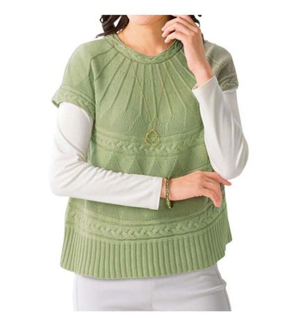 ルフラン（ルフラン）の「綿１００％日本製ホールガーメントニット（ニット・セーター）」｜詳細画像