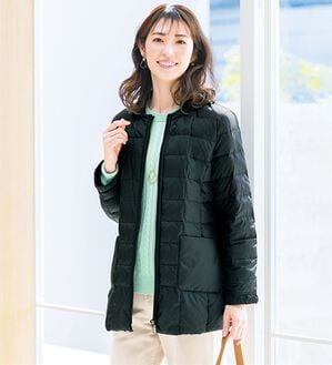 ルフラン（ルフラン）の「スタンド衿ダウンブルゾン（ブルゾン）」｜黒