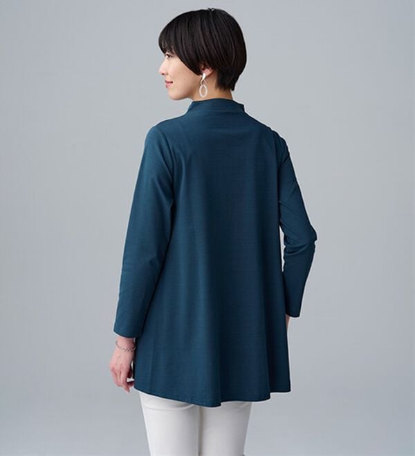 BELLUNA（ベルーナ）の「艶やかコットン１００％チュニック（チュニック）」｜詳細画像