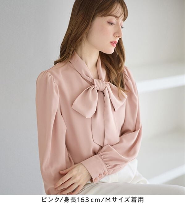 alotta（アロッタ）の「ボウタイデザインブラウス（ブラウス）」｜詳細画像