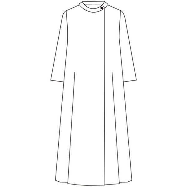 BELLUNA（ベルーナ）の「米沢織格子柄ゆったりワンピース（ブラックフォーマル（喪服・礼服））」｜詳細画像