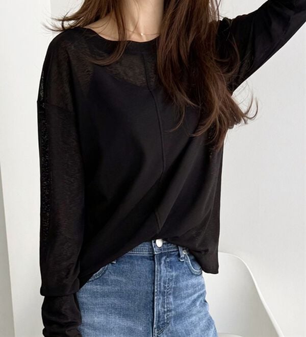 GeeRA（ジーラ）の「着回し自在！スラブシアートップス（カットソー）」｜詳細画像