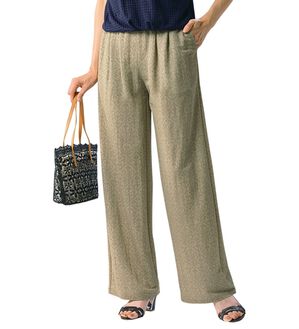 ルフラン（ルフラン）の「タック入りワイドパンツ＜プティール＞（ワイドパンツ・ガウチョ）」｜詳細画像