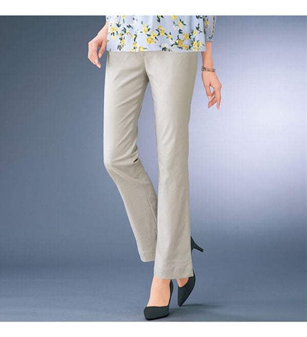 ルフラン（ルフラン）の「【２本組】裏が綿１００％の美脚パンツ（フルレングスパンツ）」｜詳細画像