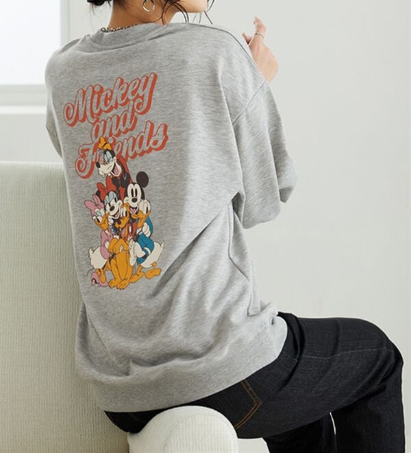 BELLUNA（ベルーナ）の「＜Ｄｉｓｎｅｙ＞【ミッキー＆フレンズ】バックプリントトレーナー（トレーナー・スウェット）」｜詳細画像