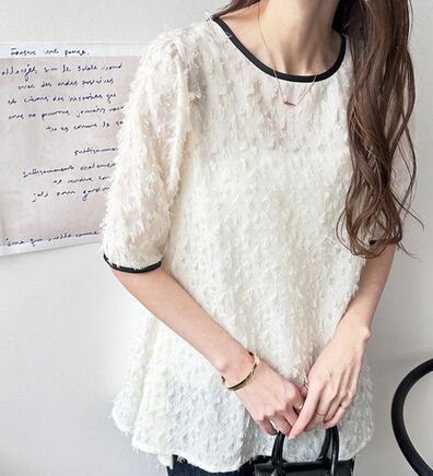 GeeRA（ジーラ）の「フェザーフレアーブラウス（ブラウス）」