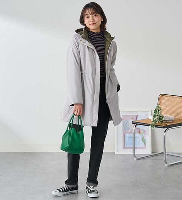 BELLUNA（ベルーナ）の「Ａｉｒｙ　＆Ｗａｒｍ　あったか軽量デザインコート（ロングコート）」｜詳細画像