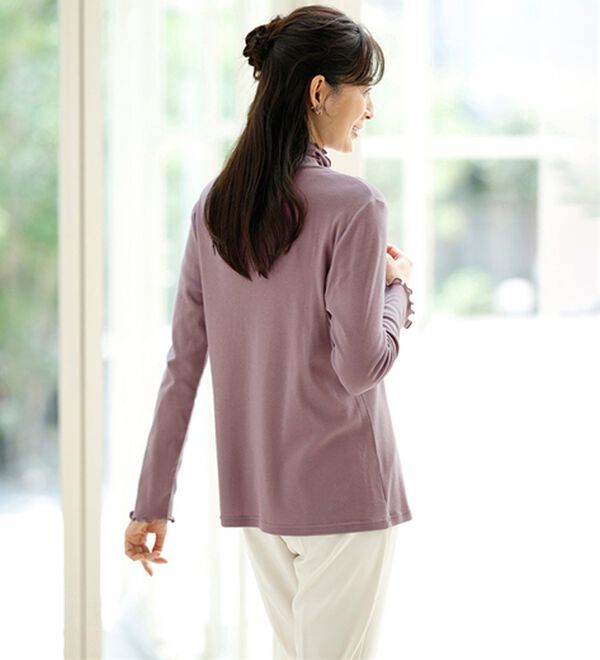 ルフラン（ルフラン）の「【ＫＭＫ】吸湿発熱コットンガーゼプルオーバー（カットソー）」｜詳細画像