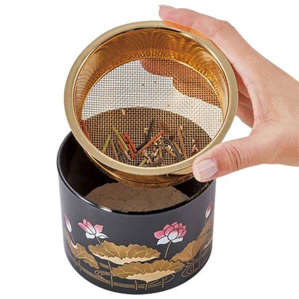 「蒔絵柄香炉灰ふるい（仏壇・仏具）」｜詳細画像