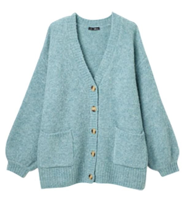 RANAN（ラナン）の「カラーオーバーカーディガン（ニットカーディガン）」｜詳細画像