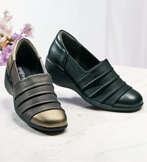 ルフラン（ルフラン）の「ラシーナコンフォート　はっ水ストレッチ４Ｅシューズ（スリッポン）」｜詳細画像