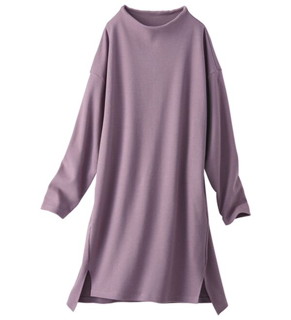 BELLUNA（ベルーナ）の「《ＨｕｇＲｅａｍコットン》ボトルネックチュニック（チュニック）」｜パープル