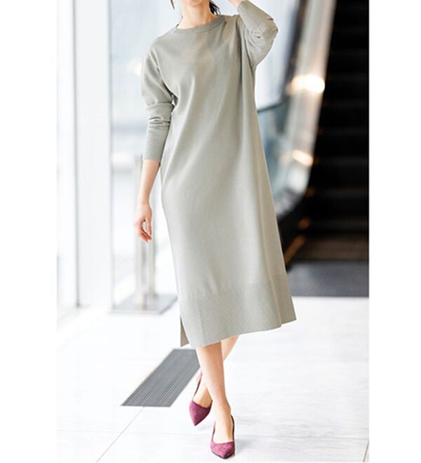 RANAN（ラナン）の「【２点セット】ニットワンピースアンサンブル（ニットワンピース）」｜詳細画像