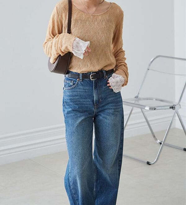 RANAN（ラナン）の「リバーシブルシアーレースＴ（カットソー）」｜詳細画像