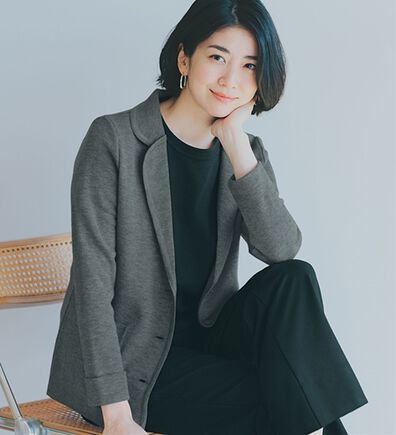 ルフラン（ルフラン）の「＜スタイルプリュ＞ウール混ミラノリブニットジャケット（その他ジャケット）」