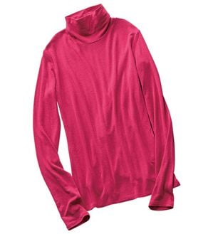 LAVIENNE（ラヴィエンヌ）の「カシミヤ入りハイネックプルオーバー（肌着・インナーウェア）」｜ラズベリー