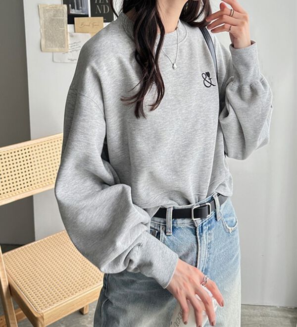 GeeRA（ジーラ）の「アンドハートショートスウェット（カットソー）」｜詳細画像