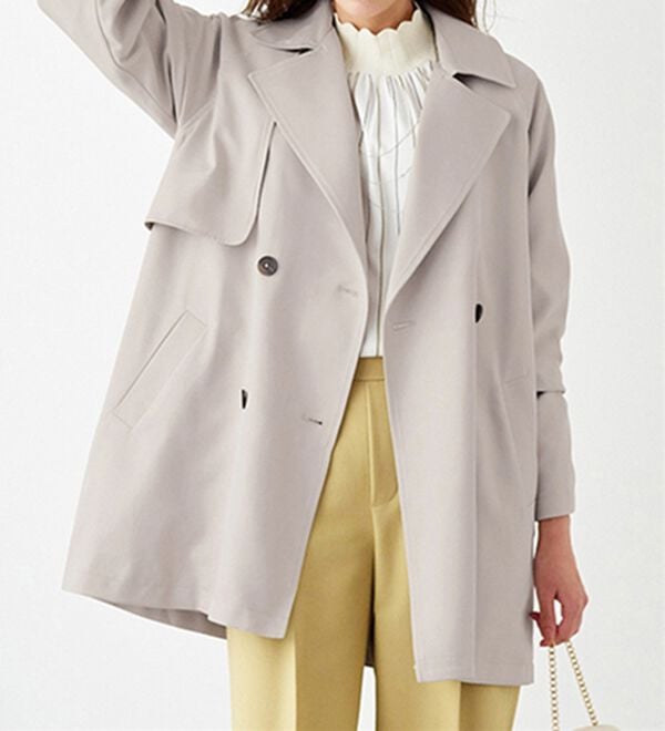 BELLUNA（ベルーナ）の「花粉対策！ライナー付ミドル丈トレンチコート（ハーフコート）」｜詳細画像