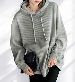 BELLUNA（ベルーナ）の「【神ワッフル】大人のお洒落パーカー（パーカー）」｜詳細画像