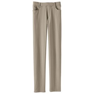 BELLUNA（ベルーナ）の「サイズ満載！グーンと伸びる裏起毛ラクパンツ（フルレングスパンツ）」｜グレージュ