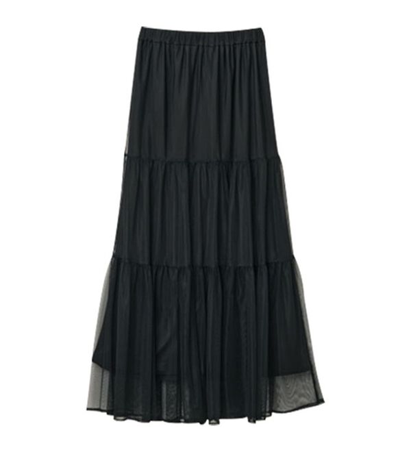RANAN（ラナン）の「チュールティアードスカート（ロングスカート）」｜詳細画像