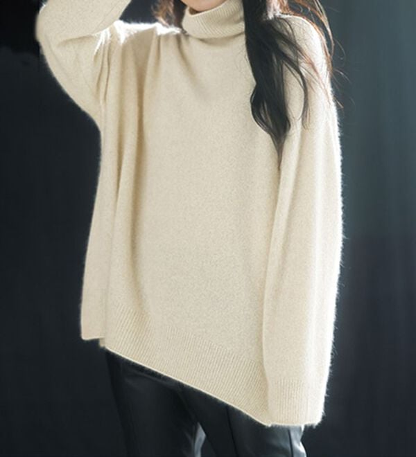 RANAN（ラナン）の「フォックス入りタートルネックニットプルオーバー（ニット・セーター）」｜詳細画像