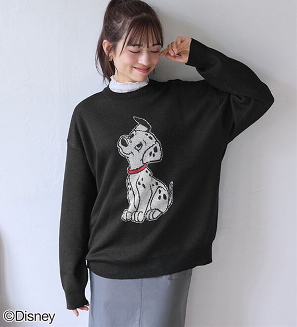 BELLUNA（ベルーナ）の「＜Ｄｉｓｎｅｙ＞【１０１匹わんちゃん】ジャカードゆったりセーター（ニット・セーター）」｜詳細画像