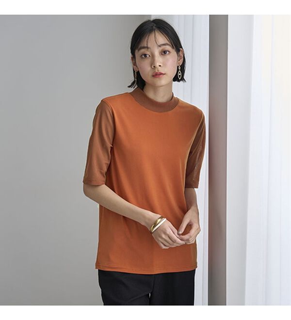 BELLUNA（ベルーナ）の「脱Ｔシャツ！チュールデザイントップス（カットソー）」｜詳細画像