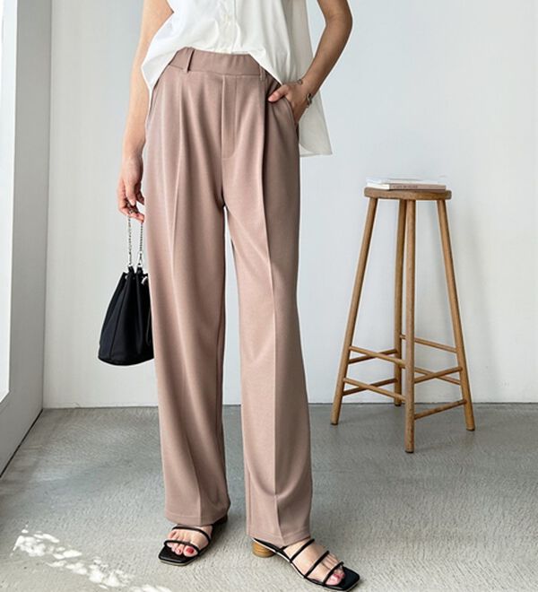 GeeRA（ジーラ）の「美脚魅せタックワイドスラックスパンツ（ワイドパンツ・ガウチョ）」｜詳細画像