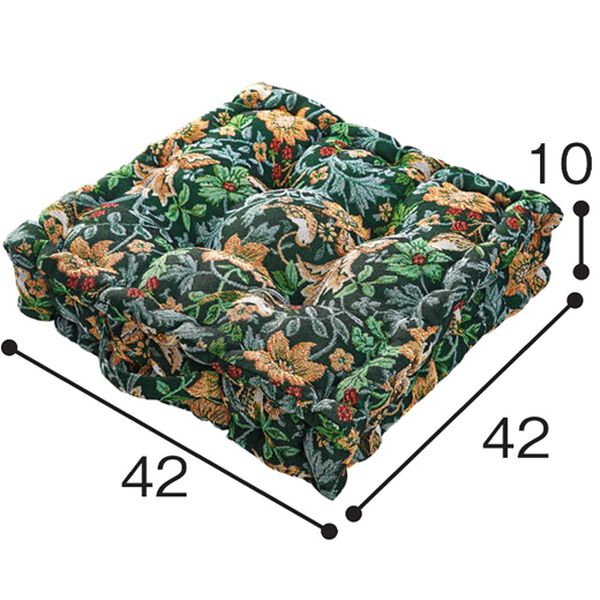 「高級ゴブラン織厚みたっぷりクッキークッション（チェアカバー・チェアパッド）」｜詳細画像