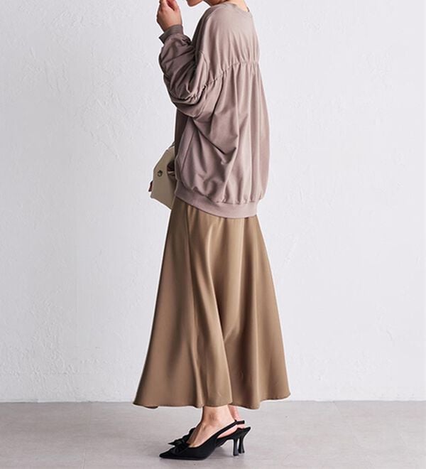 RANAN（ラナン）の「バックギャザーデザインスウェット（カットソー）」｜詳細画像