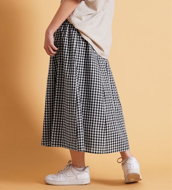 BELLUNA（ベルーナ）の「ふんわり切替フレアースカート（ロングスカート）」｜詳細画像