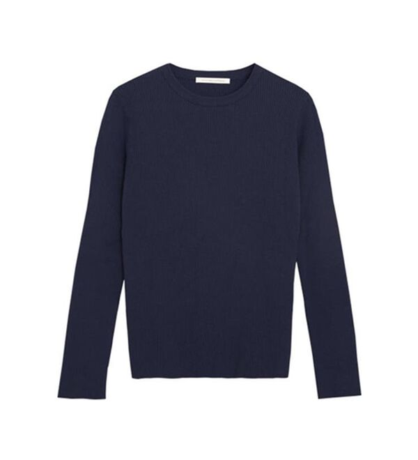 Pierrot（ピエロ）の「【選べるネック】袖ボタンリブニット（ニット・セーター）」｜詳細画像