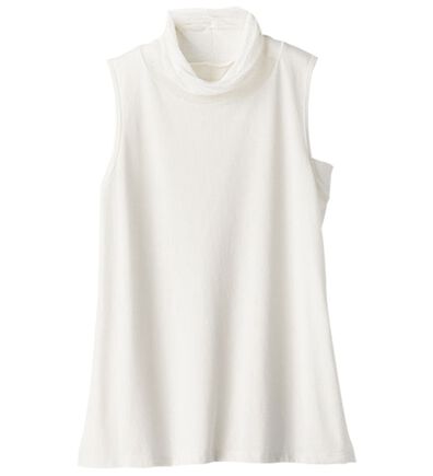 BELLUNA（ベルーナ）の「綿混素材脇汗対策チュール使いインナー（タンクトップ・キャミソール）」