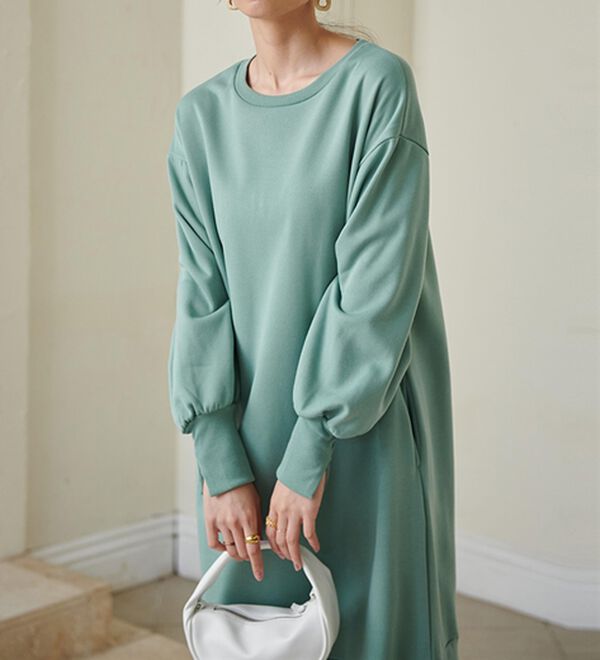 RANAN（ラナン）の「＜ＨＩＧＨ　ＳＰＥＣ＞毛玉になりにくい！ペプラムデザインワンピース（その他ワンピース）」｜詳細画像