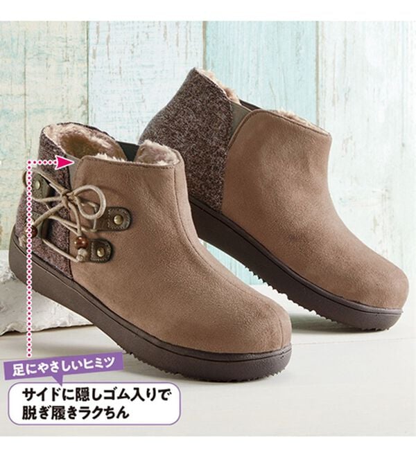 BELLUNA（ベルーナ）の「サイドリボンショートブーツ（ブーツ）」｜詳細画像