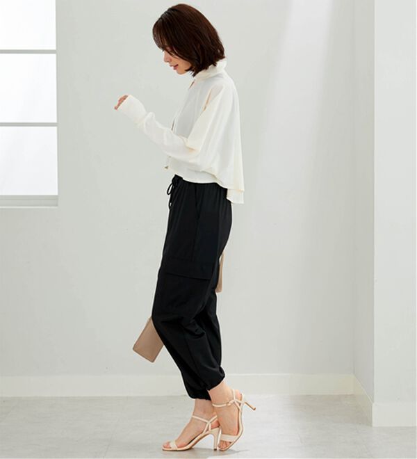 BELLUNA（ベルーナ）の「ヒンヤリ爽快！スタンド衿ボレロ（その他カーディガン）」｜詳細画像