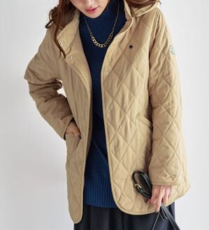 BELLUNA（ベルーナ）の「【ＰＯＬＯ　ＢＣＳ】中わたキルトジャケット（その他ジャケット）」｜ベージュ