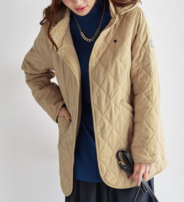 BELLUNA（ベルーナ）の「【ＰＯＬＯ　ＢＣＳ】中わたキルトジャケット（その他ジャケット）」｜ベージュ