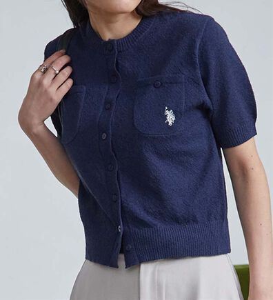 RANAN（ラナン）の「＜U.S.POLO ASSN.＞ コンパクトニットカーデ（ニットカーディガン）」