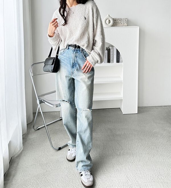 GeeRA（ジーラ）の「【U.S. POLO ASSN.】シャギーニットソートップス（ニット・セーター）」｜詳細画像