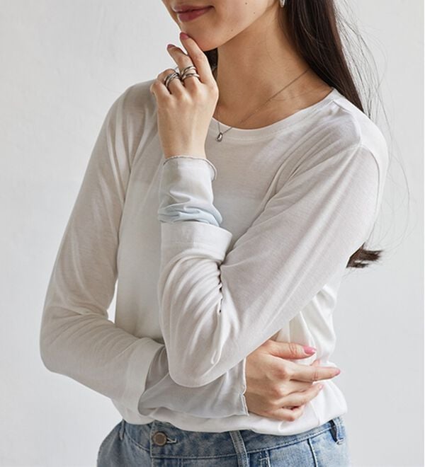 RANAN（ラナン）の「レイヤードスリーブロンＴＥＥ（カットソー）」｜詳細画像