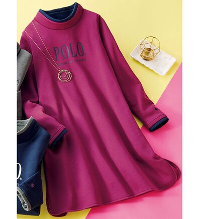 ルフラン（ルフラン）の「【ＰＯＬＯ　ＢＣＳ】軽やか裏起毛ロングプルオーバー（カットソー）」