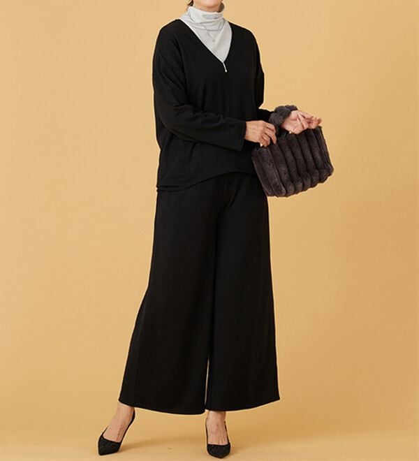 BELLUNA（ベルーナ）の「キレイ見えVネックプルオーバー（カットソー）」｜詳細画像