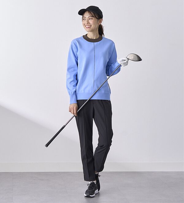 BELLUNA（ベルーナ）の「配色ラインニットプルオーバー（ニット・セーター）」｜詳細画像