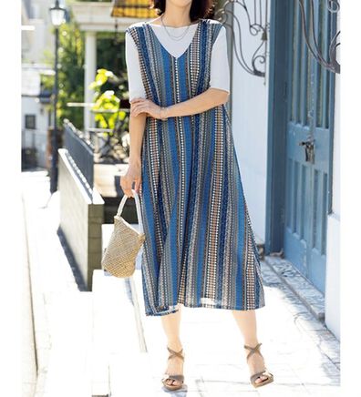 ルフラン（ルフラン）の「選べる！華やぎジャンパードレス（ジャンパースカート）」