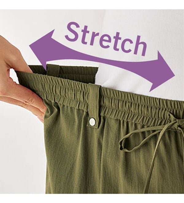 BELLUNA（ベルーナ）の「サラリ快適！ビンテージ調ワイドパンツ（ワイドパンツ・ガウチョ）」｜詳細画像